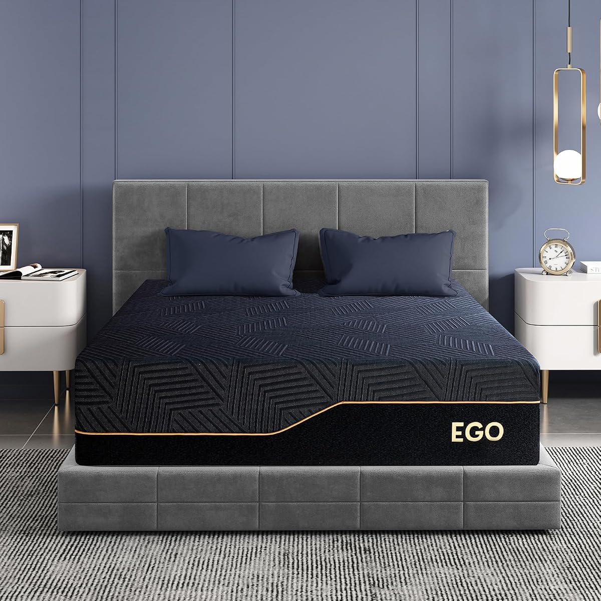 EGOHOME Queen 14 inch Memory Foam Mattress for Back Pain Relief Medium Firm