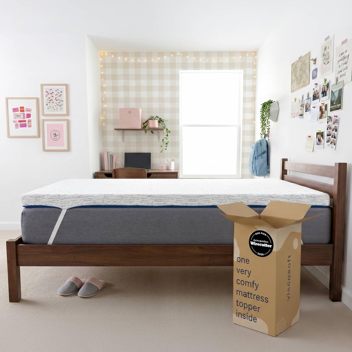 3 Inch Memory Foam Mattress Topper Twin XL - College Dorm Upgrade