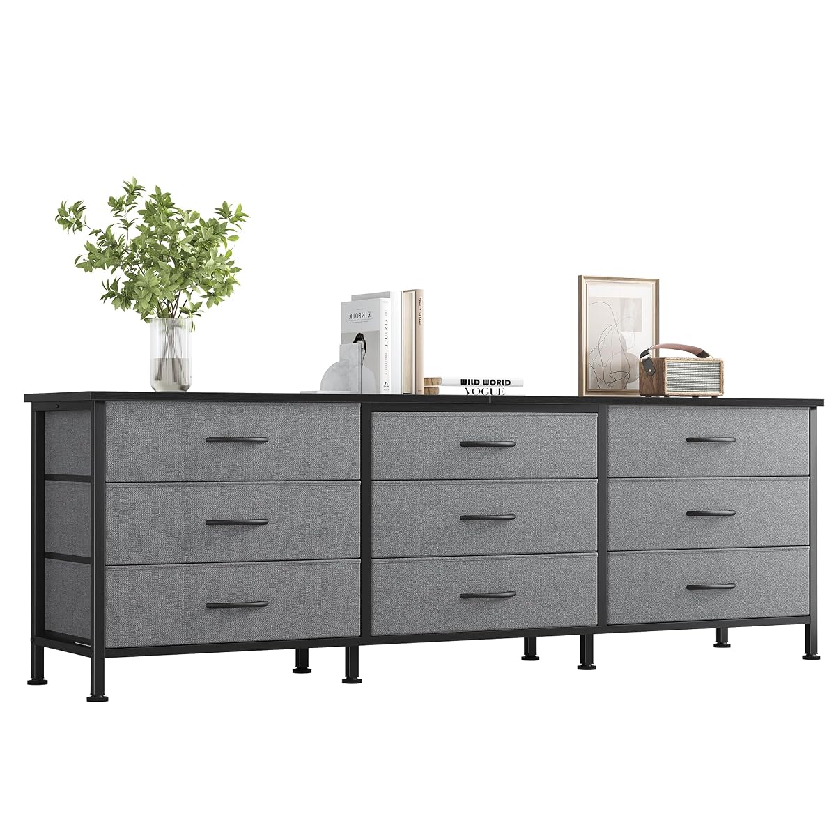 TV Stand for Living Room with Storage, Media Console Table Fit 75" TV