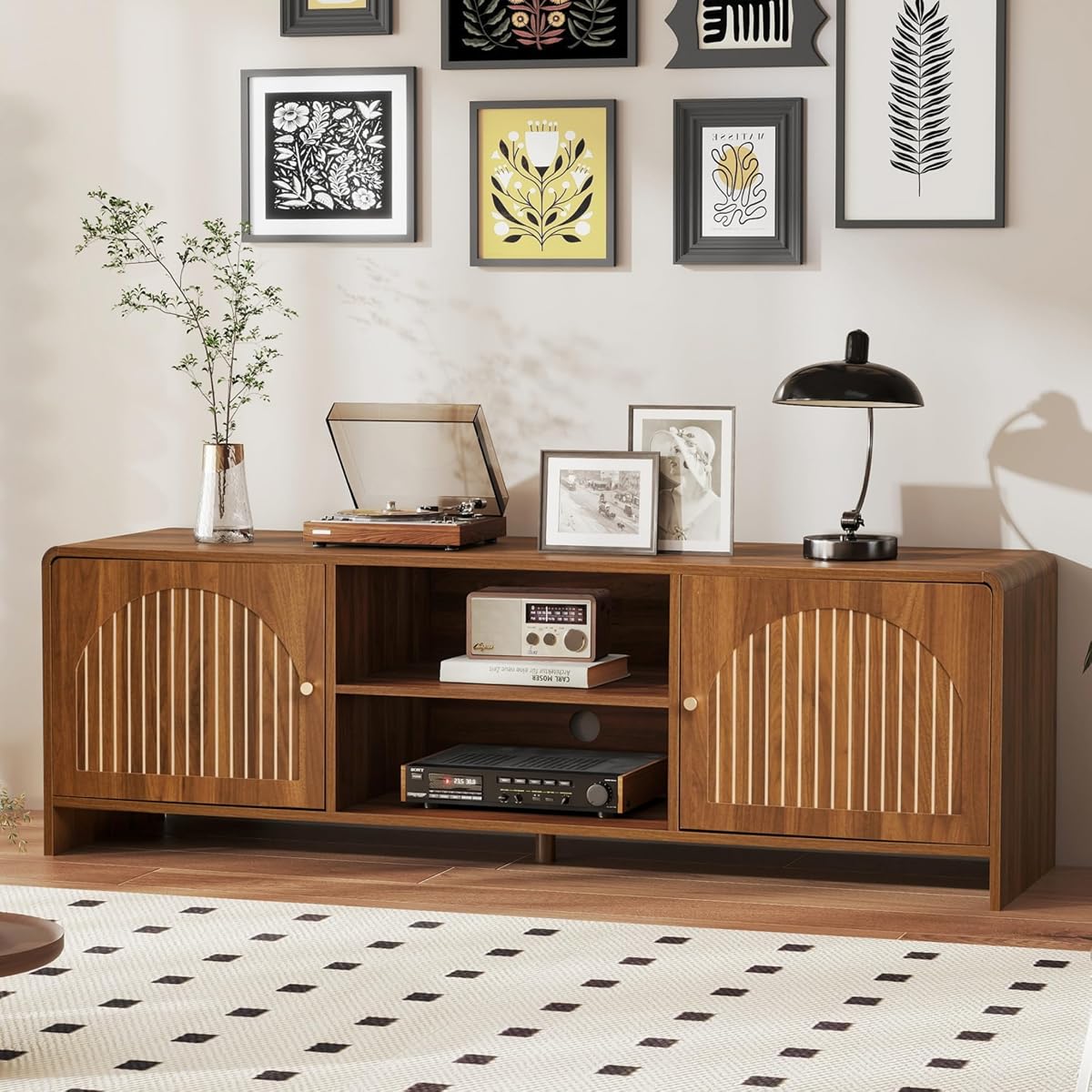 Mid Century Modern TV Stand for 55/60/65 Inch TV
