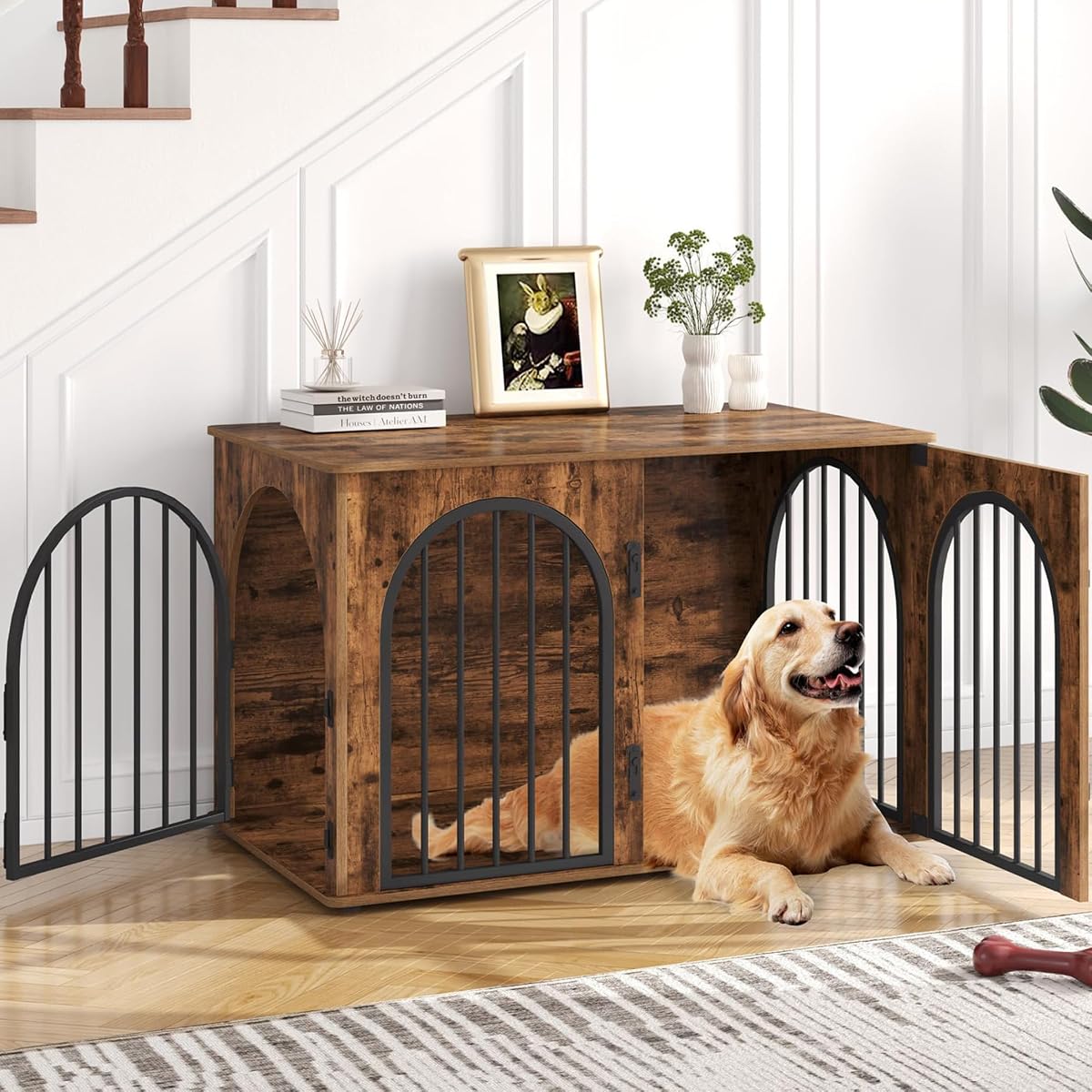 39.4'' Dog Crate Furniture,Dog Kennel Indoor for Medium/Large Dogs