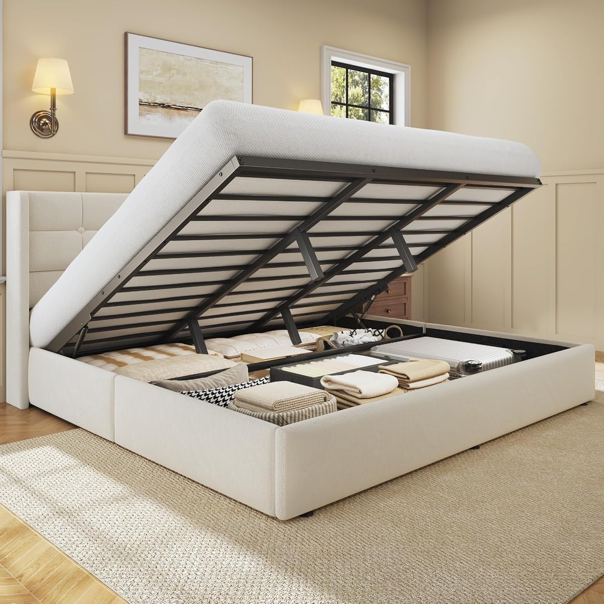King Size Lift Up Storage Bed Frame