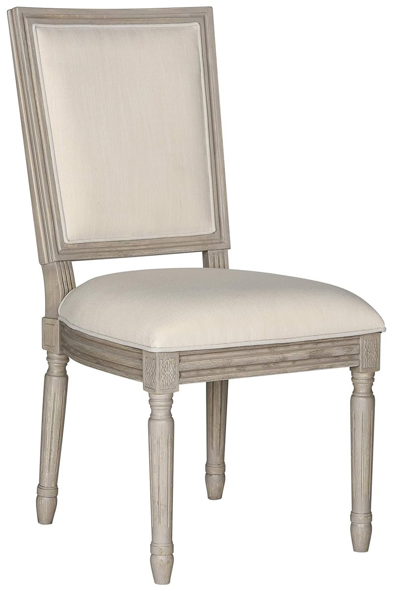 SAFAVIEH Home Collection Buchanan French Brasserie Linen Side Chair