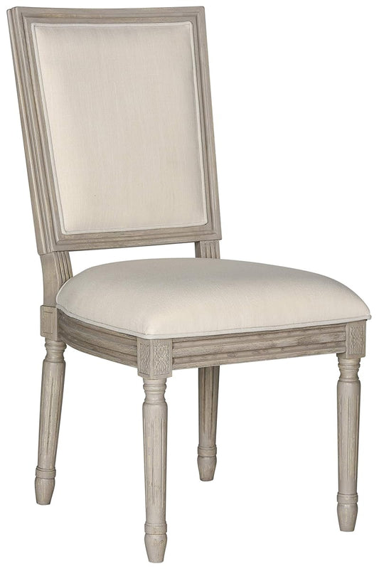 SAFAVIEH Home Collection Buchanan French Brasserie Linen Side Chair