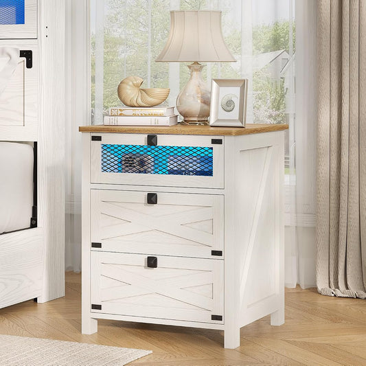 Farmhouse Night Stand for Bedroom