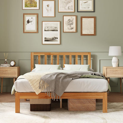 12inch Twin Size Bed Frame Wooden Twin Platform Bed Frame