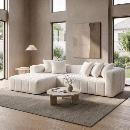 107.9" L-Shaped Boneless Couch
