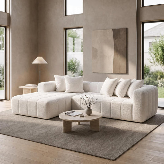 107.9" L-Shaped Boneless Couch
