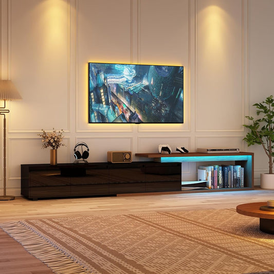 Extendable TV Stand with LED Light