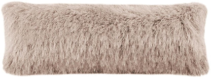 SAFAVIEH Pillow Collection Shag Modish 20" Throw, Metallic Bronze