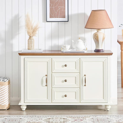 47" Wood Sideboard Buffet Cabinet with Storage