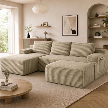 Boneless Cloud Couch in Fluffy Corduroy