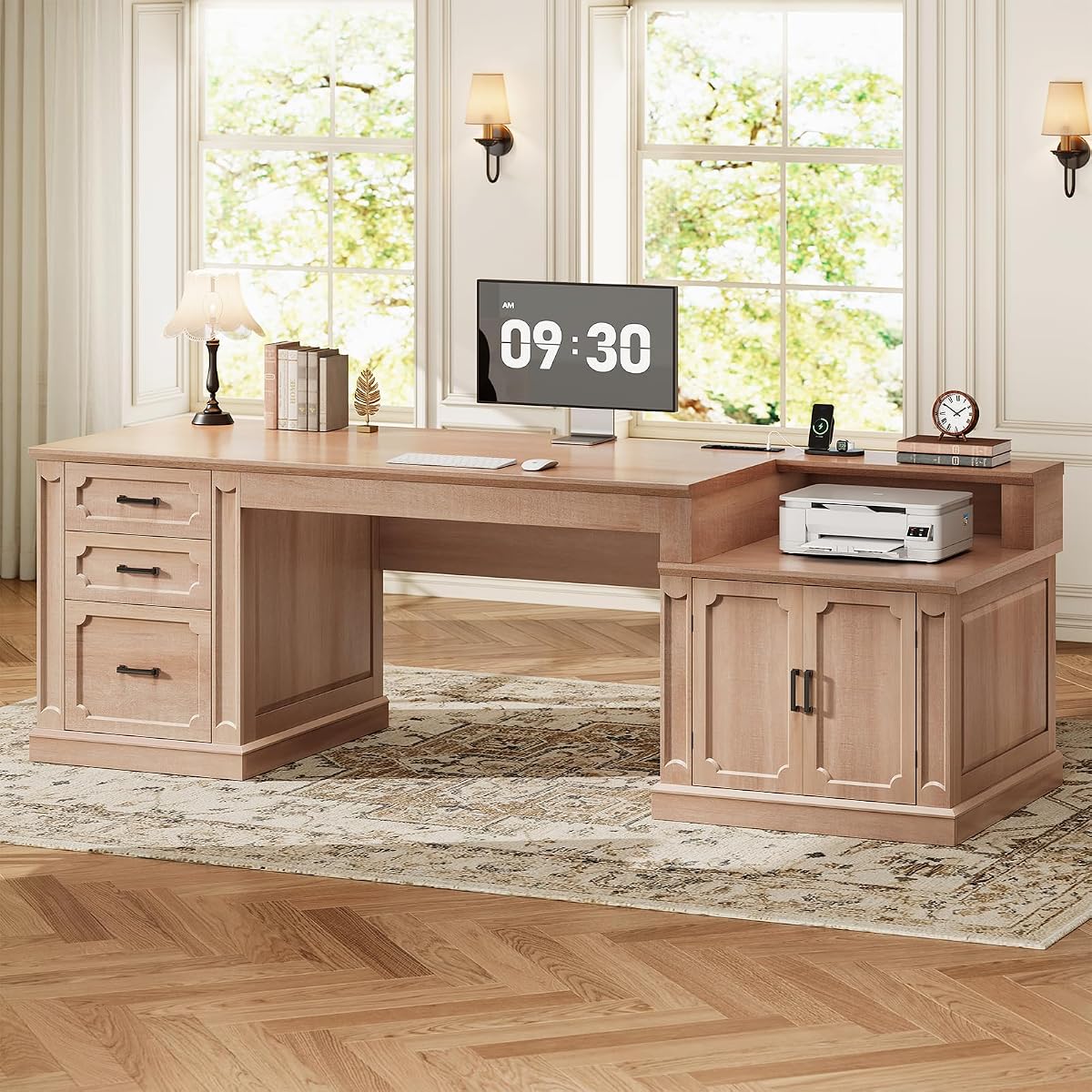 Farmhouse 70.9" Executive Desk