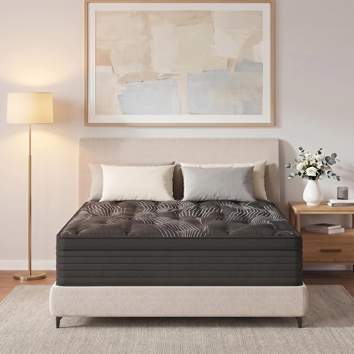 Full Size Mattress,12inch Thickness Hybrid Memory Foam Mattress in a Box