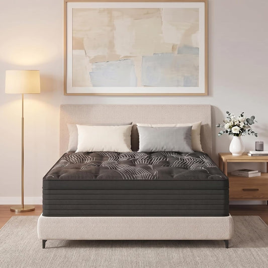 Full Size Mattress,12inch Thickness Hybrid Memory Foam Mattress in a Box