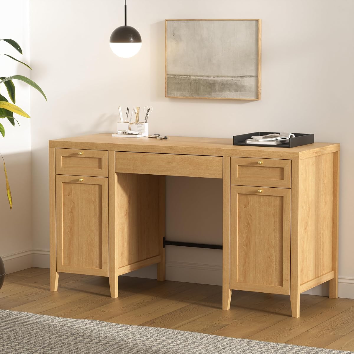 52" Executive Desk with Storage Drawers