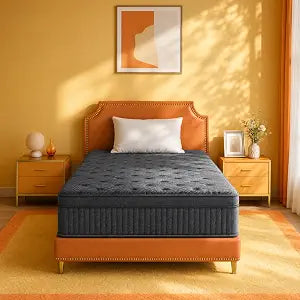 12 Inch Twin Hybrid Mattress, Medium Firm, Pocket Coils Memory Foam, view 2