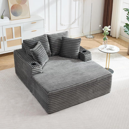 64" Oversized Chaise Lounge Chair Indoor