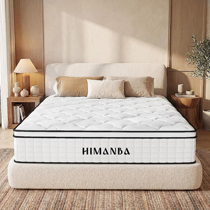 Twin 10 Inch Hybrid Mattress in a Box, Balanced Medium Feel