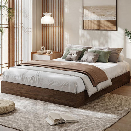 Wood Platform Bed Frame Without Headboard