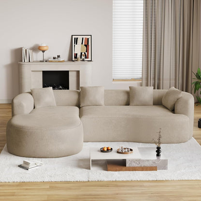 Luxury Modern Tight Curved Back Sofa