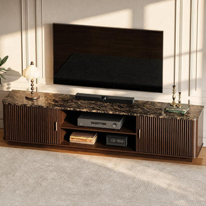 Faux Marble Top TV Stands for Living Room Bedroom 70” TV Consoles