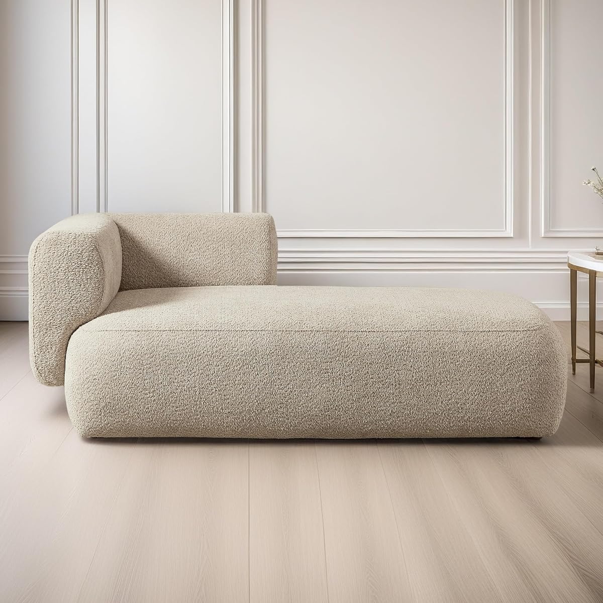 Modern Chaise Lounge Chair Indoor Cloud Chaise Lounge Sofa Small Chaise Couches