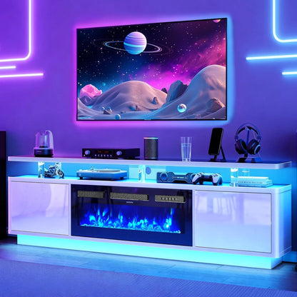 70" Fireplace TV Stand for TVs up to 80"