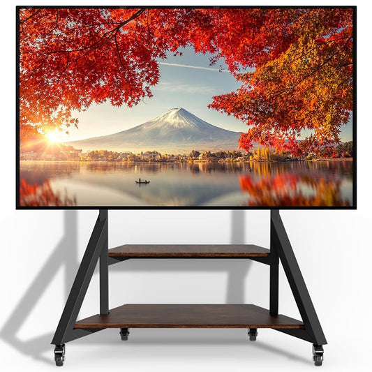 Large Mobile Rolling TV Stand Floor with Wheels for 65 to 100 inch