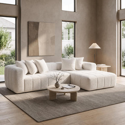 107.9" L-Shaped Boneless Couch