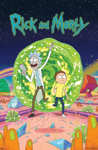 Rick And Morty - Cover Wall Poster, 14.725" x 22.375", Premium Unframed Version