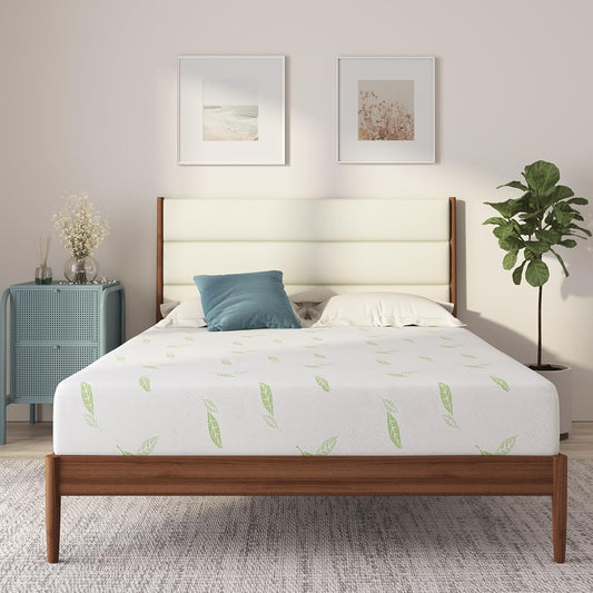 Twin Size, 6 Inch Anula Green Tea Infused Memory Foam Mattress, Bed in a Box, CertiPUR-US Certified