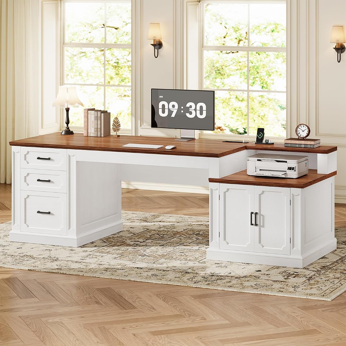 Farmhouse 70.9" Executive Desk