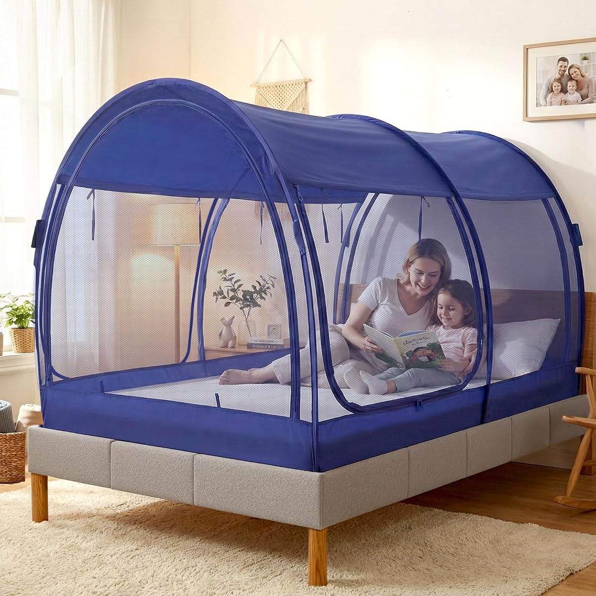 ® Bed Tent Dream Tent Bed Canopy Shelter Cabin Sleeping Tent Indoor Bed Curtain
