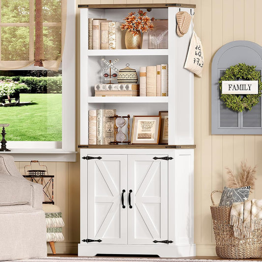 70.9in Tall Storage Cabinet with Adjustable Shelves