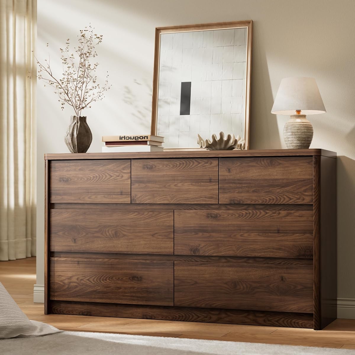 Modern 7 Drawers Dresser for Bedroom