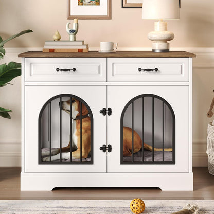 43.3" Dog Crate Furniture for Medium Large Dogs