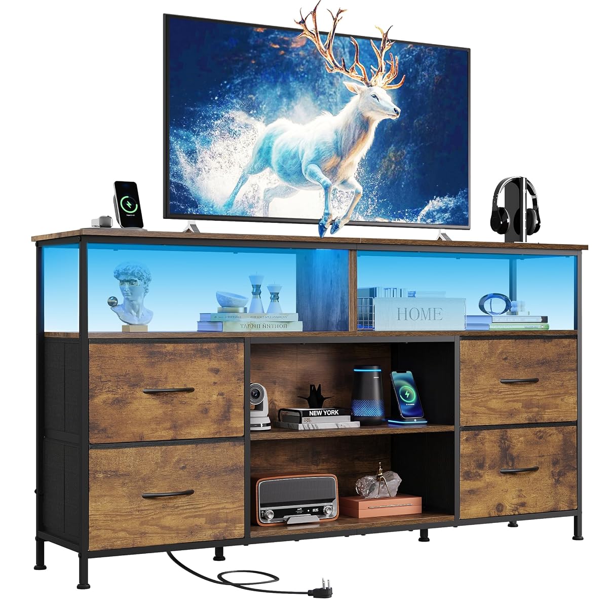 TV Stand Dresser for 50, 55, 60 inch TV
