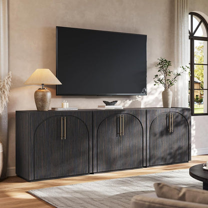 Sideboard Buffet Cabinet with Storage,Credenza with Fluted Doors