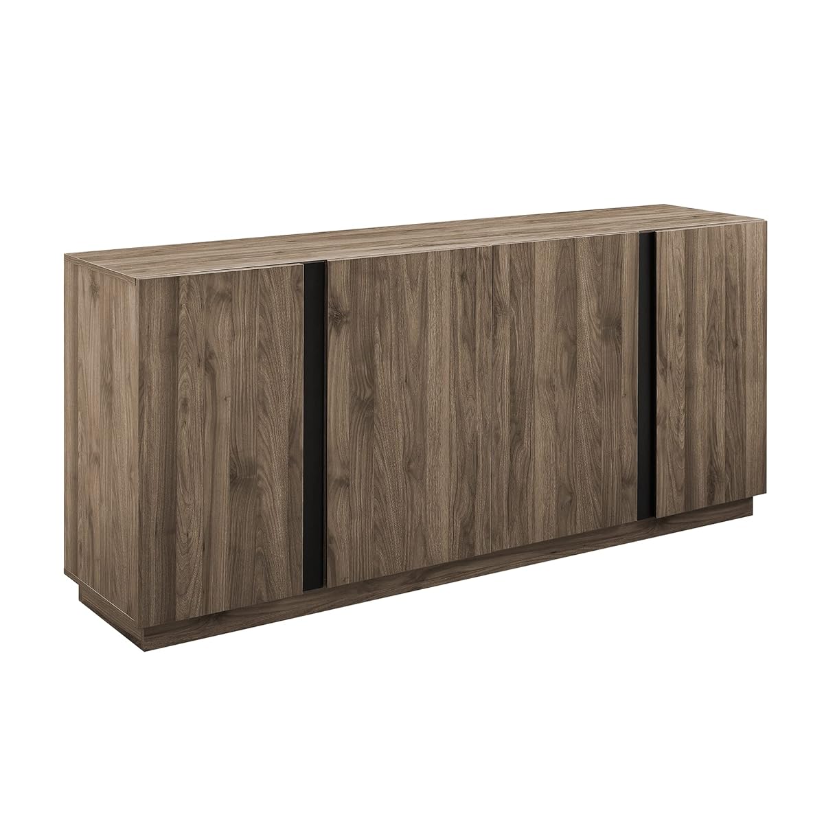 Liss Contemporary 4-Door Minimalist Sideboard 70 Inch Slate Grey