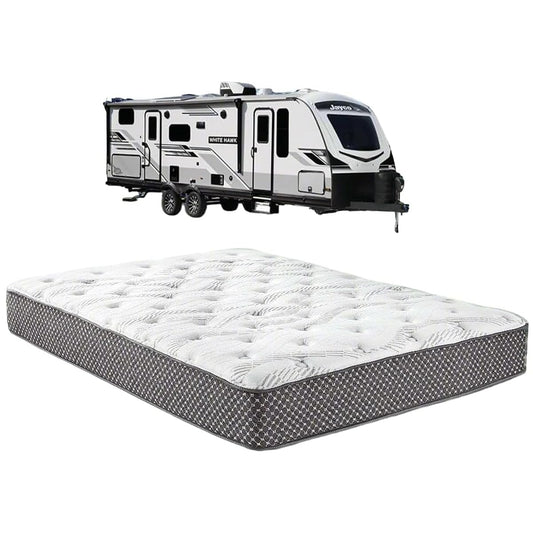 WanderRest Cool Hybrid 10” RV Mattress, Short Queen 60x74, Medium, Cooling Gel Memory Foam & Pocketed Coil Mattress for RV, Camper, or Travel Trailer, Made in USA