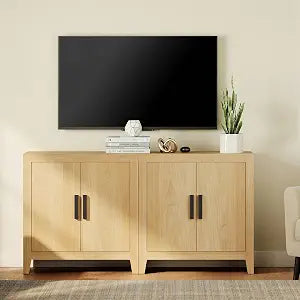 Farmhouse TV Stand for TVs up to 65 Inch, view 2