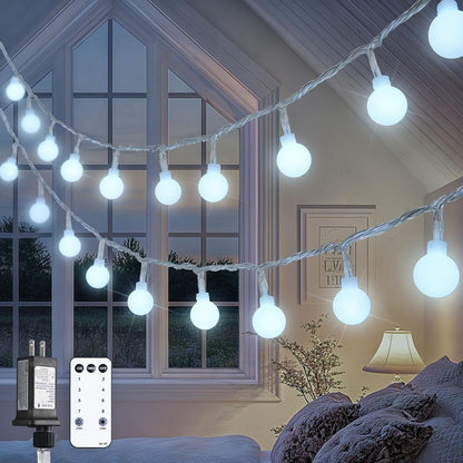 100ft Globe String Lights Indoor Outdoor Waterproof