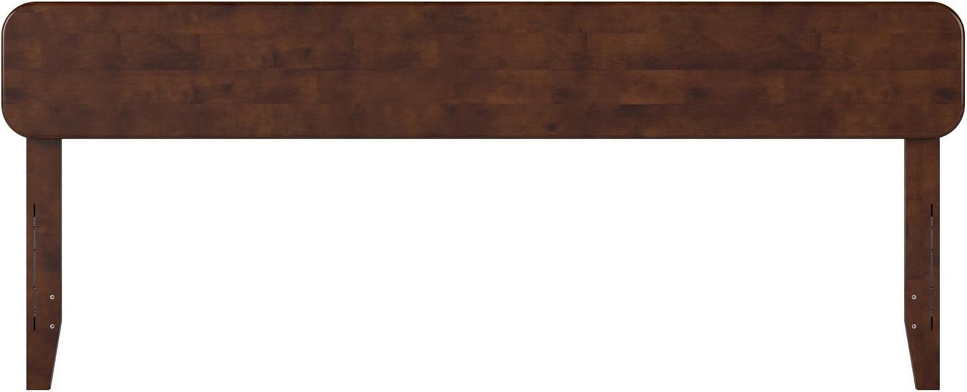 , Florence Adjustable Modern round King Solid Wood Headboard, Walnut