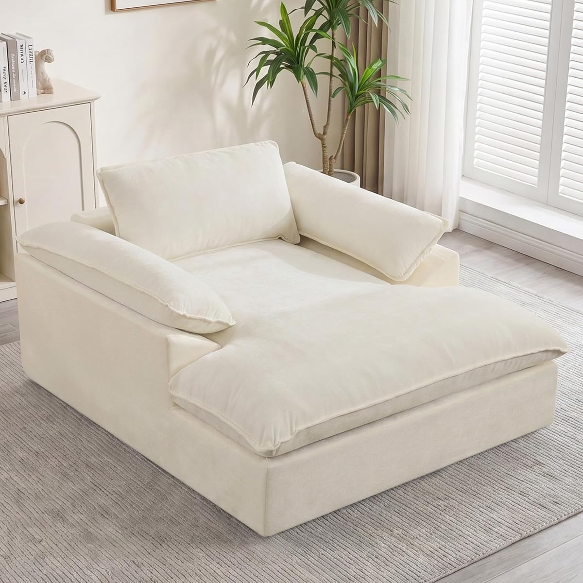 69" Oversized Boneless Chaise Lounge Chair Indoor