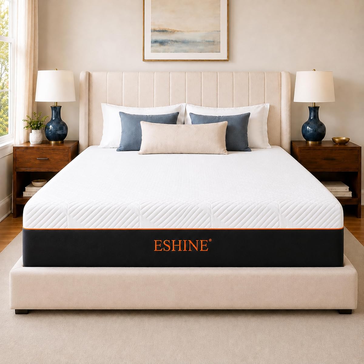 King Mattress for Back Pain Relief, 12 Inch Cooling Gel Memory Foam