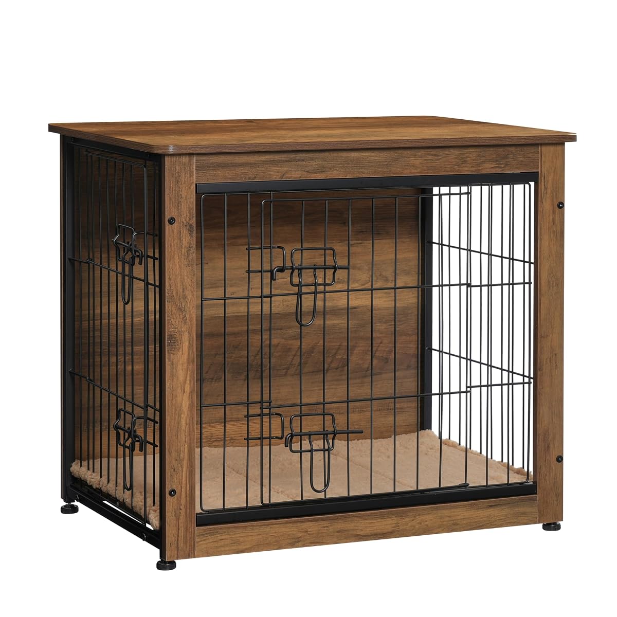 27" Dog Crate Furniture, Dog Kennel Indoor, with Waterproof Cushion