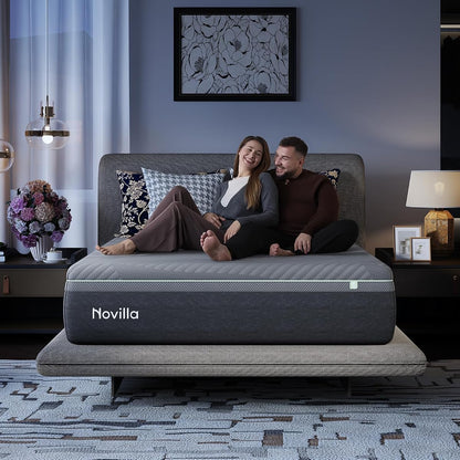 AiryFlow Queen Mattress 14 Inch, Gel Memory Foam Mattress Queen