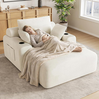 69” Oversized Chaise Lounge Chair Indoor
