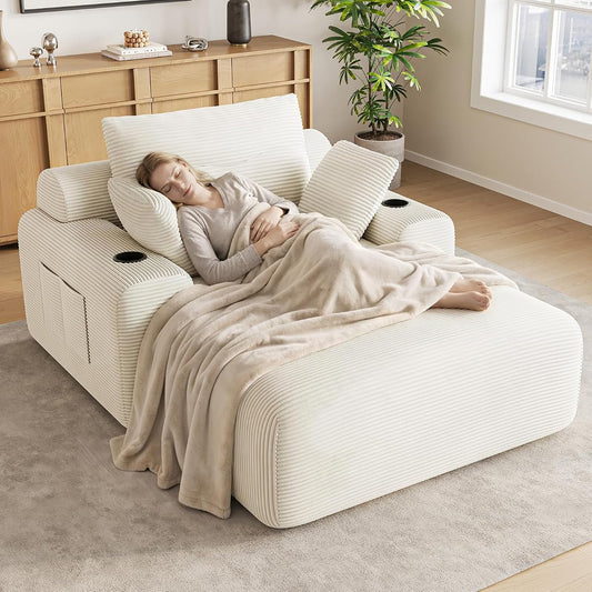 69” Oversized Chaise Lounge Chair Indoor